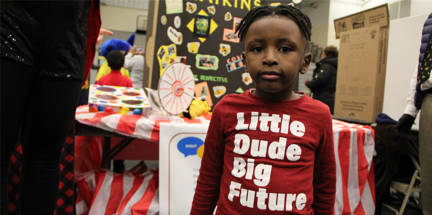 School choice fair student 